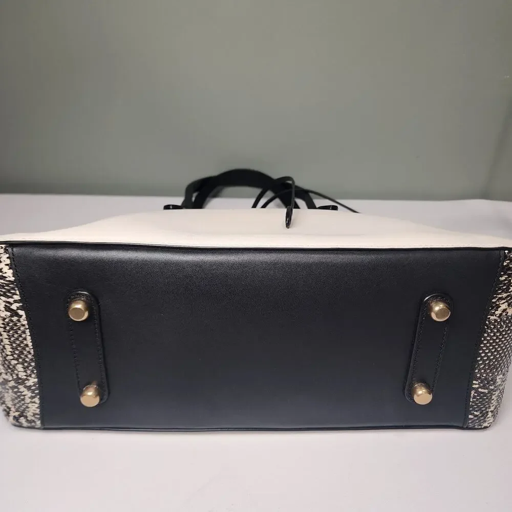 Coach 1941 37125 Cooper Carryall In Colorblock With Genuine Snakeskin Detail